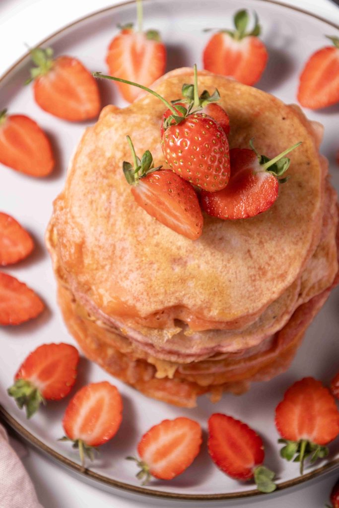 Strawberry pancakes