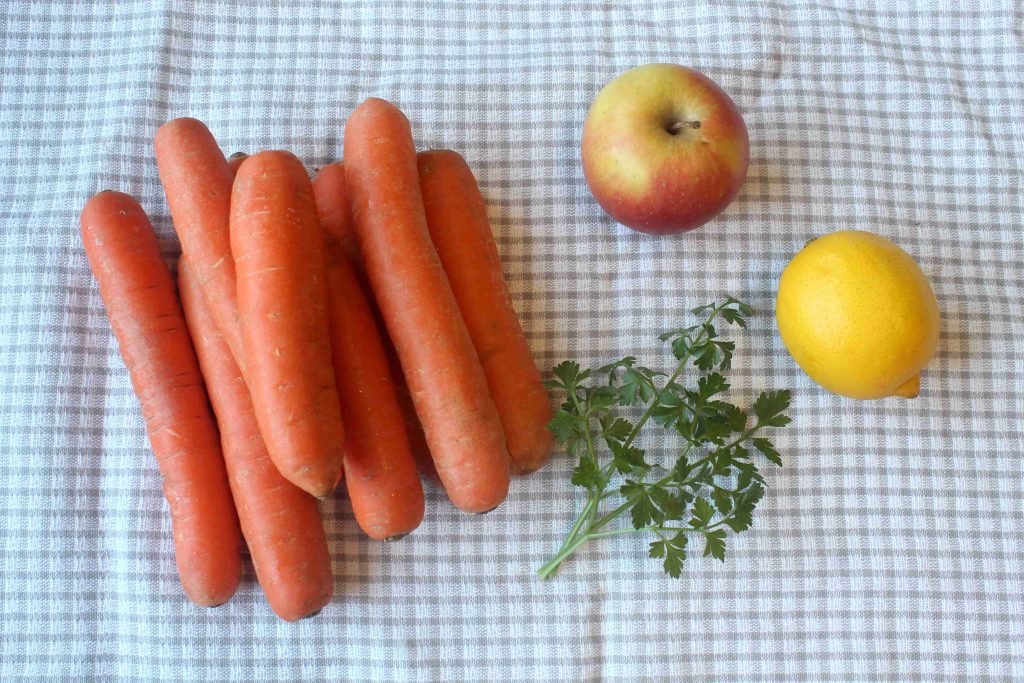 Carrot salad ingredients
